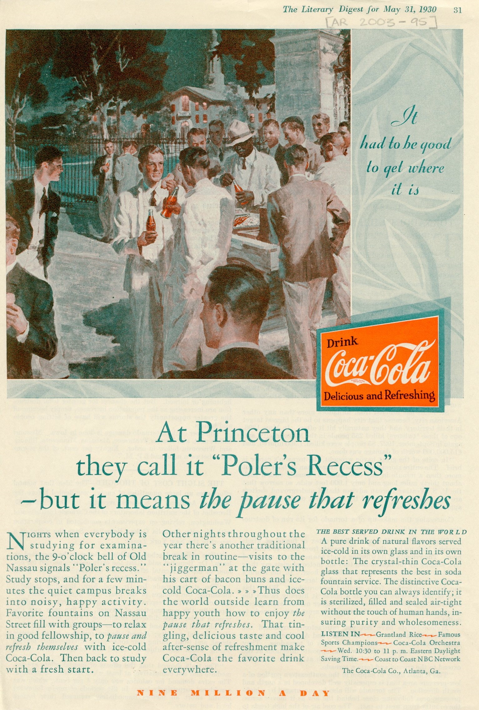 \"Princeton_Coke_Ad_1930_AC109_Box394_F1\"